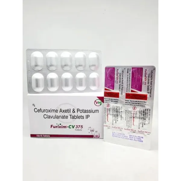 Cefuroxime Axetil Potassium Clavulanate 375MG TABLETS 375MG — Buy Online from NexCure Health