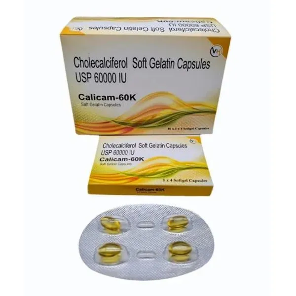 Cholecalciferol 60000 IU Softgel Capsules 60000 IU — Buy Online