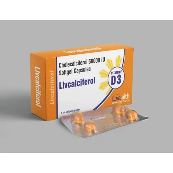 Cholecalciferol 60000IU softgel capsules 60000IU — Buy Online