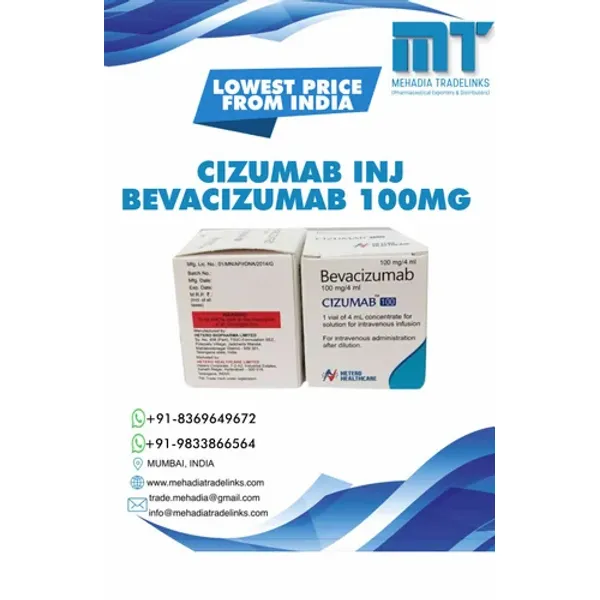 Cizumab 100 Mg Bevacizumab 100 Mg — Buy Online from NexCure Health