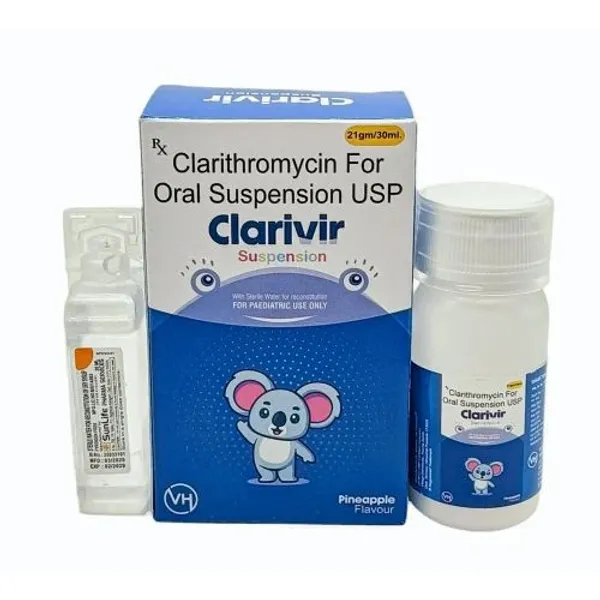 Clarithromycin 125mg 5ml Suspension 60ml 125mg — Buy Online from NexCure Health