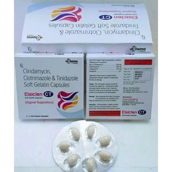 Clindamycin 100mg + Clotrimazole 100mg + Tinidazole 100mg Softgel Capsules 100mg — Buy Online from NexCure Health