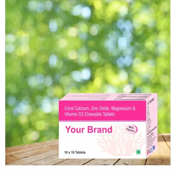 Coral Calcium With Magnesium Zinc And Vitamin D3 Cheawble Tablets — Buy Online from NexCure Health