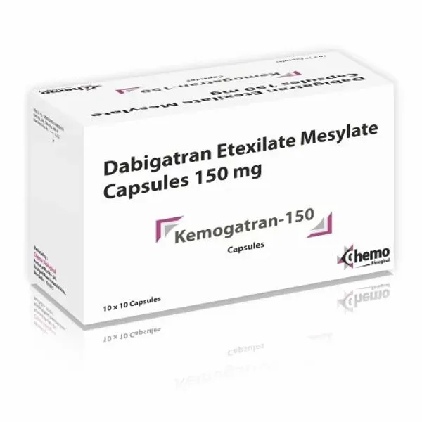 Dabigatran Etexilate Mesylate Capsules 150mg 150mg — Buy Online from NexCure Health