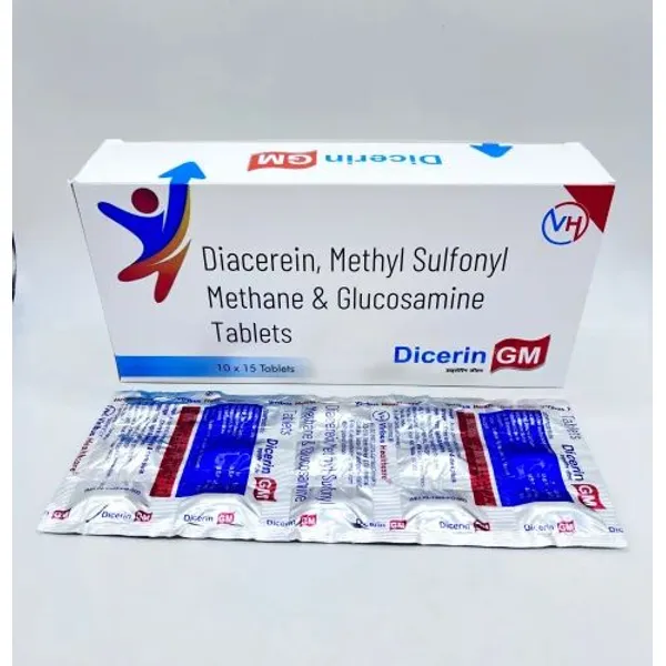 Diacerein, Glucosamine Sulphate Potassium Chloride & MSM Tablets — Buy Online from NexCure Health