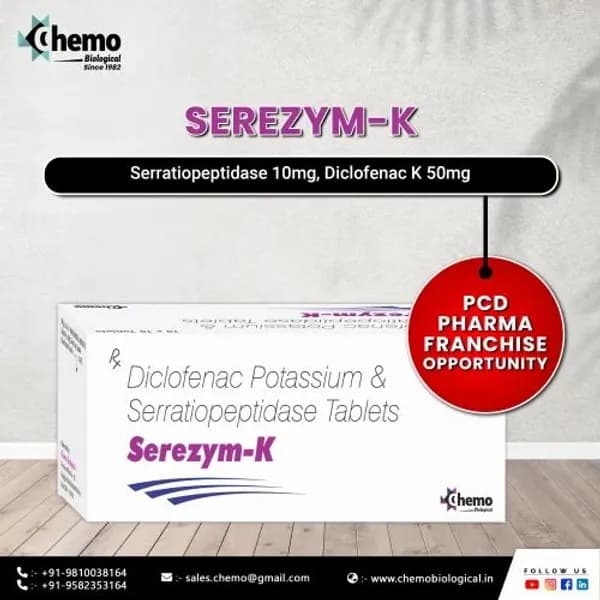 Diclofenac Potassium Serratiopeptidase Tablets — Buy Online from NexCure Health