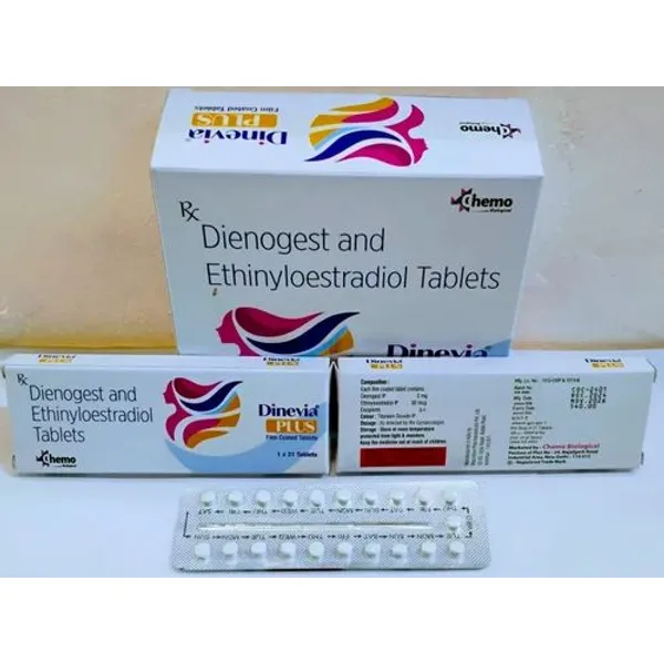 Dienogest 2mg Ethinyloestradiol 30mcg tablets 2mg — Buy Online from NexCure Health