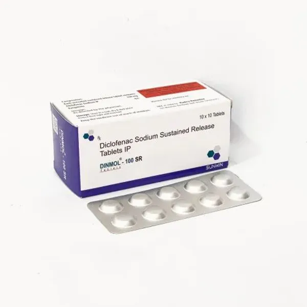 Dinmol 100 SR Diclofenac Sodium Sustained Tablets — Buy Online from NexCure Health