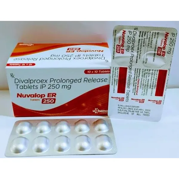 Divalproex Sodium Extended Release Tablets IP 250mg 250mg — Buy Online from NexCure Health