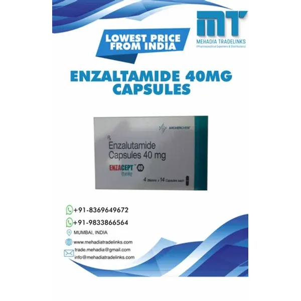 Enzalutamide Capsules 40 Mg - Lowest price from India 40 Mg — Buy Online from NexCure Health