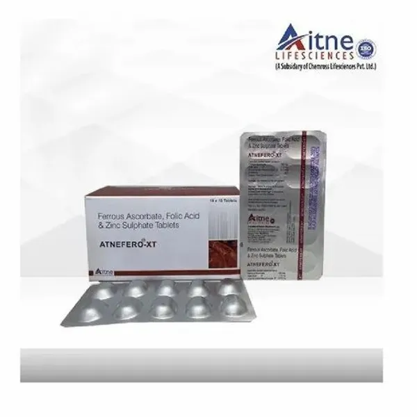 Ferrous Ascorbate Folic Acid & Zinc Sulphate Tablets — Buy Online from NexCure Health