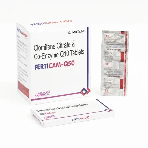 Ferticam Q50 Clomifene Citrate Co Enzyme Q10 Tablets — Buy Online from NexCure Health