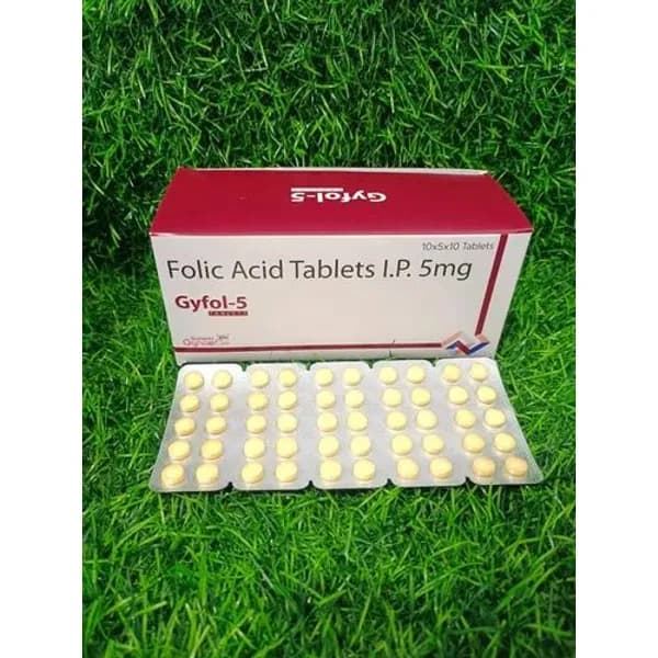 Folic Acid 5mg Tablet 5mg — Buy Online from NexCure Health