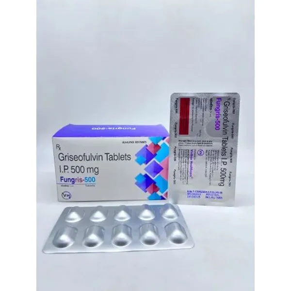 FUNGRIS 500 TAB Griseofulvin 500mg tablets 500mg — Buy Online from NexCure Health
