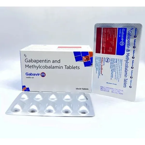GABAVIR M TABLET Gabapentin 300mg & Methylcobalamin 500mg Tablets 300mg — Buy Online from NexCure Health