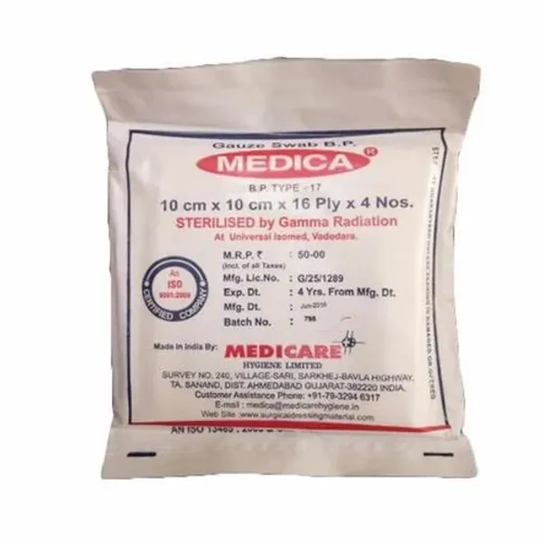 GAUZE 10CM X 10CM (MEDICA) — Buy Online