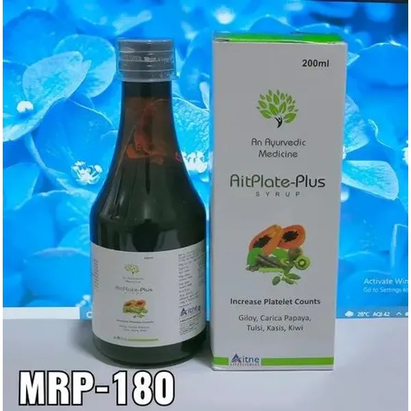 Giloy Carica Papaya Tulsi Kasia Kiwi Syrup — Buy Online from NexCure Health