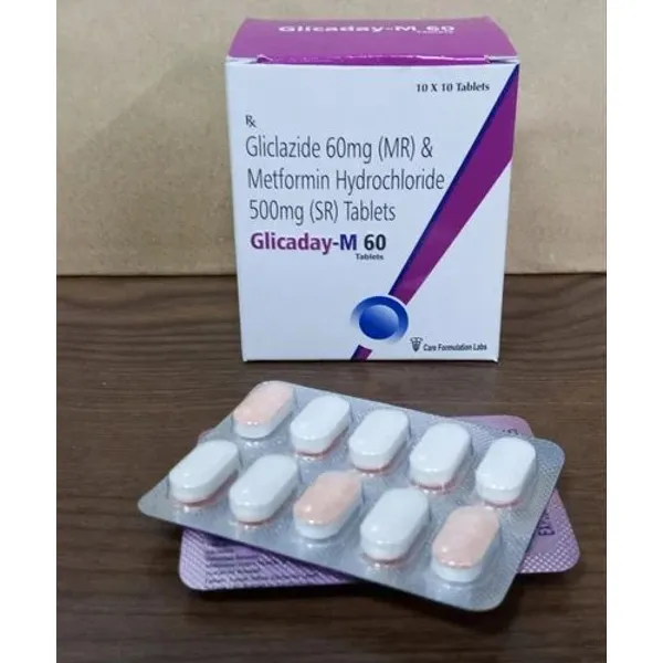 Gliclazide 60 Mg Metformin 500 Mg 60 Mg — Buy Online