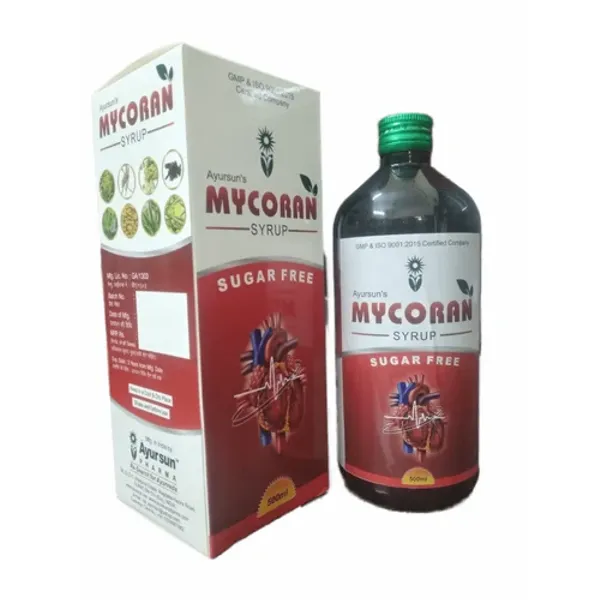 Herbal Medicine For Cardiac Disease - Ayursun Mycoran Syrup — Buy Online from NexCure Health