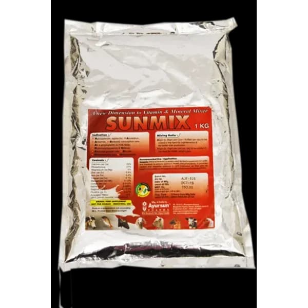Herbal Veterinary Mineral Mixture- Ayursun Sunmix Powder — Buy Online from NexCure Health