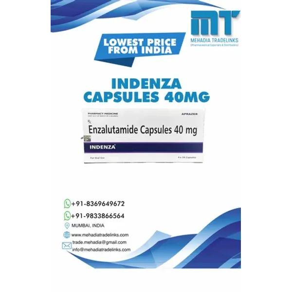 Indenza Enzalutamide Capsules 40 Mg 40 Mg — Buy Online from NexCure Health