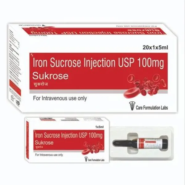 Iron Sucrose Injection USP 100mg 100mg — Buy Online from NexCure Health