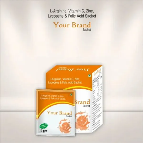L-Arginine, Vitamin C, Zinc, Lycopene & Folic Acid Sachet — Buy Online from NexCure Health