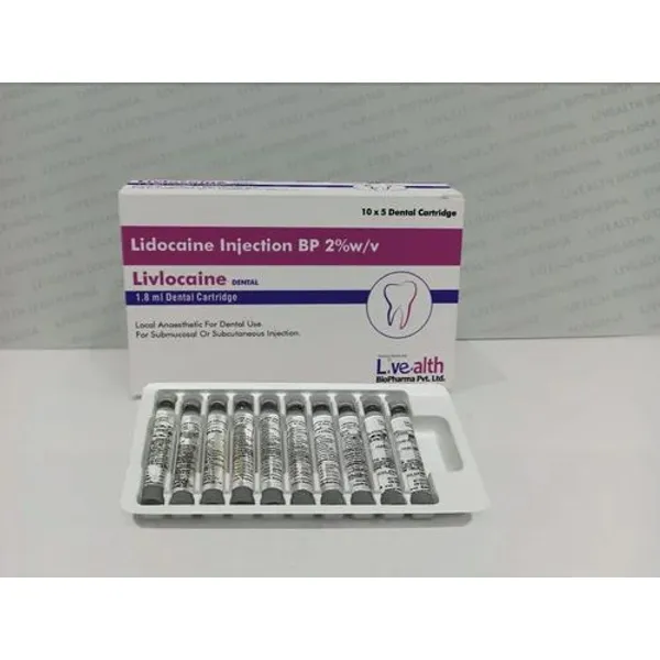 Lidocaine Injection BP 2% (Dental Cartridge) 2% — Buy Online