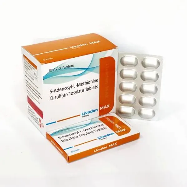 Livoden Max S-Adenosyl L-Methionine Disulfate Tosylate Tablets — Buy Online from NexCure Health