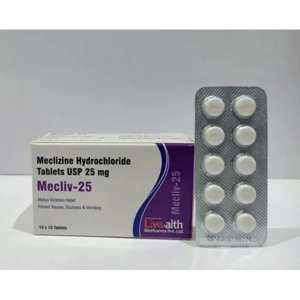 Meclizine HCL Tablet 25mg 25mg — Buy Online from NexCure Health