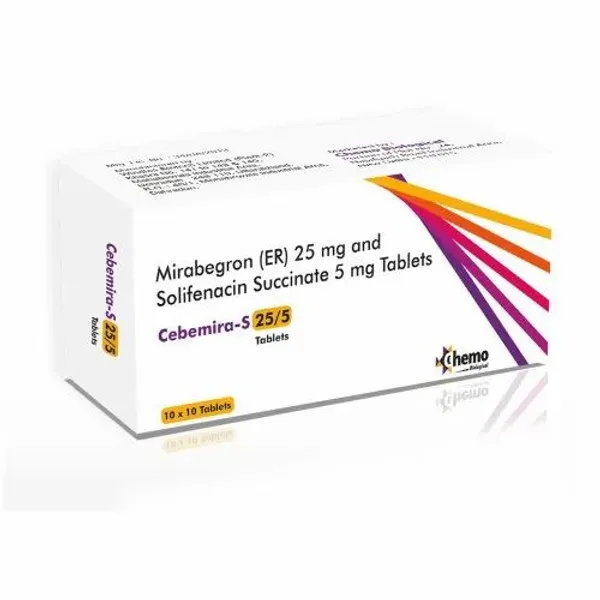 Mirabegron 25mg And Solifenacin 5mg Tablets 25mg — Buy Online from NexCure Health