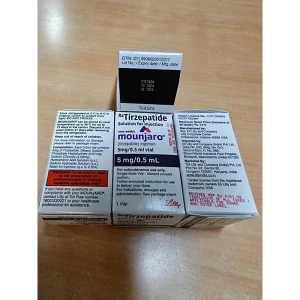 Mounjaro Tirzepatide 5mg vial 5mg — Buy Online from NexCure Health