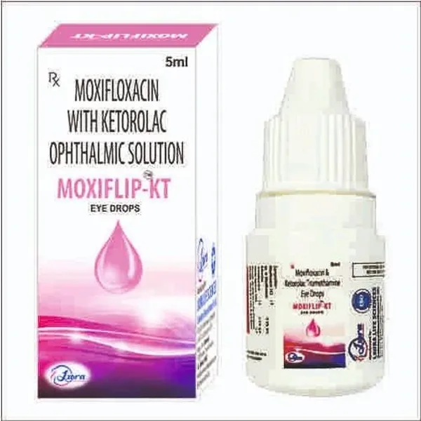 MOXIFLIP-KT EYE DROP MOXIFLOXACIN 0.5%+KETOROLAC 0.5% 0.5% — Buy Online from NexCure Health