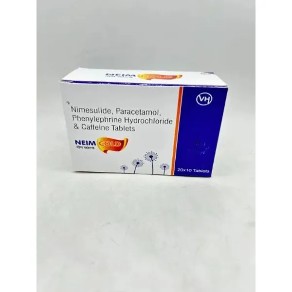 Nimuslide Paracetamol Phenylephrine hcl & Caffeine Tablets — Buy Online from NexCure Health