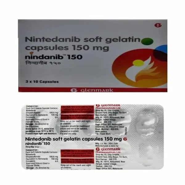 Nintedanib Soft Gelatin Capsules 150 Mg. 150 Mg — Buy Online from NexCure Health