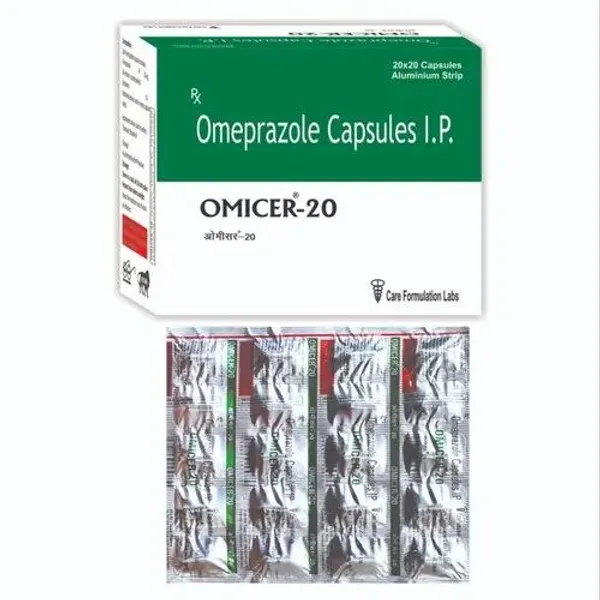 Omeprazole Capsules IP 20mg 20mg — Buy Online from NexCure Health