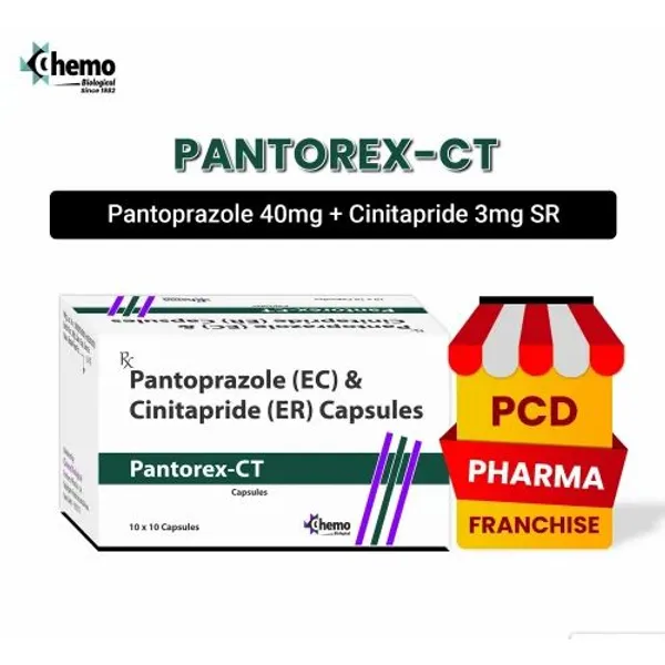 Pantoprazole 40mg And Cinitapride 3mg Capsules 40mg — Buy Online from NexCure Health