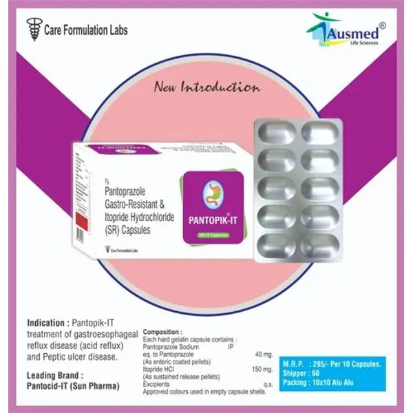 Pantoprazole sodiun 40 Mg Itopride HCI 150Mg 40 Mg — Buy Online from NexCure Health
