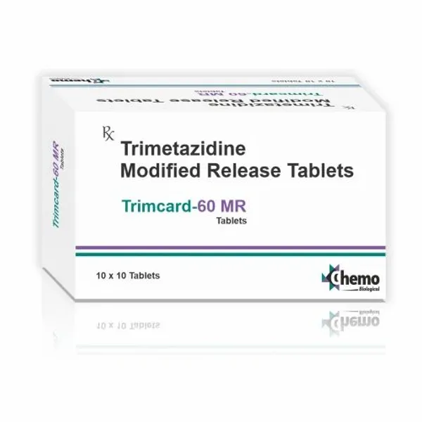 PCD For Trimetazidine Dihydrochloride Modified release Tablets 60mg 60mg — Buy Online from NexCure Health