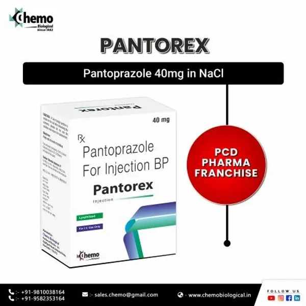 PCD Pharma Franchise for Pantoprazole 40mg for Injection 40mg — Buy Online from NexCure Health