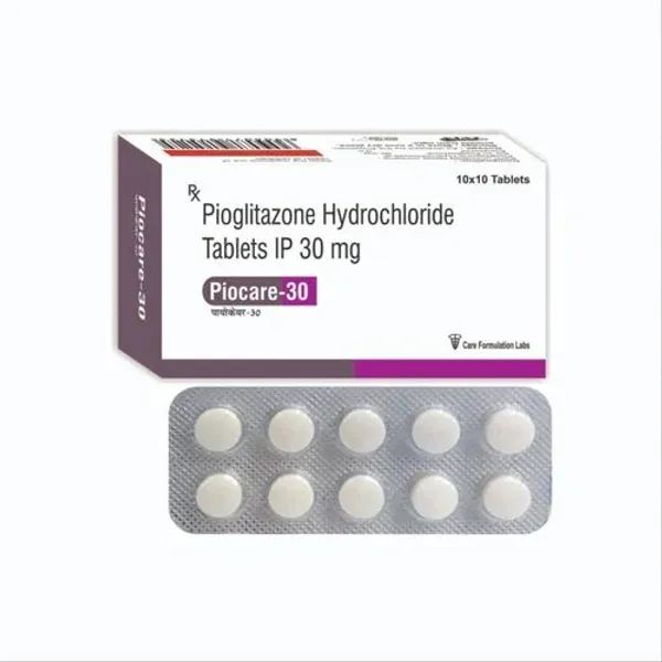Pioglitazone Hydrochloride Tablets IP 30mg 30mg — Buy Online from NexCure Health