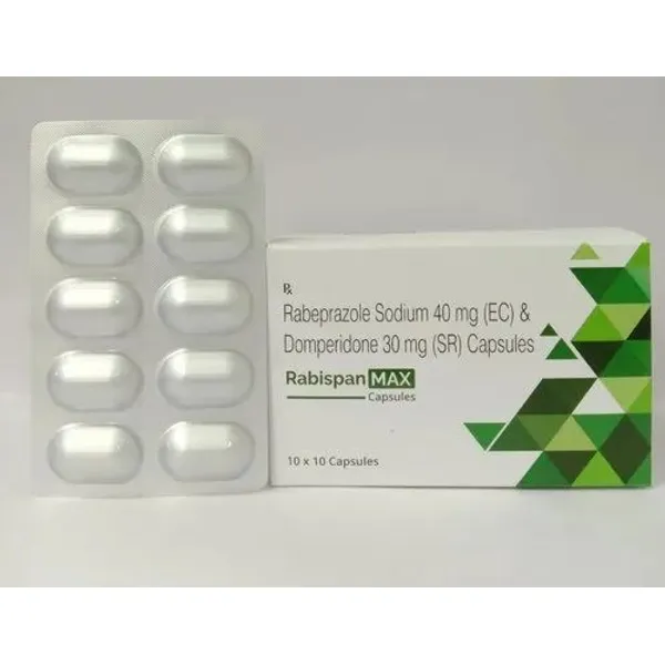 Rabeprazole 40mg Domperidone 30mg Capsules 40mg — Buy Online from NexCure Health