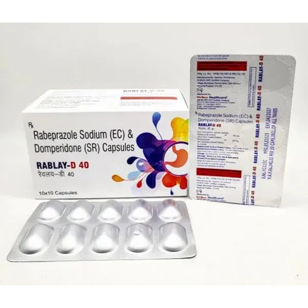 Rabeprazole Sodium (EC) 40mg + Domperidone(SR) 30mg 40mg — Buy Online from NexCure Health