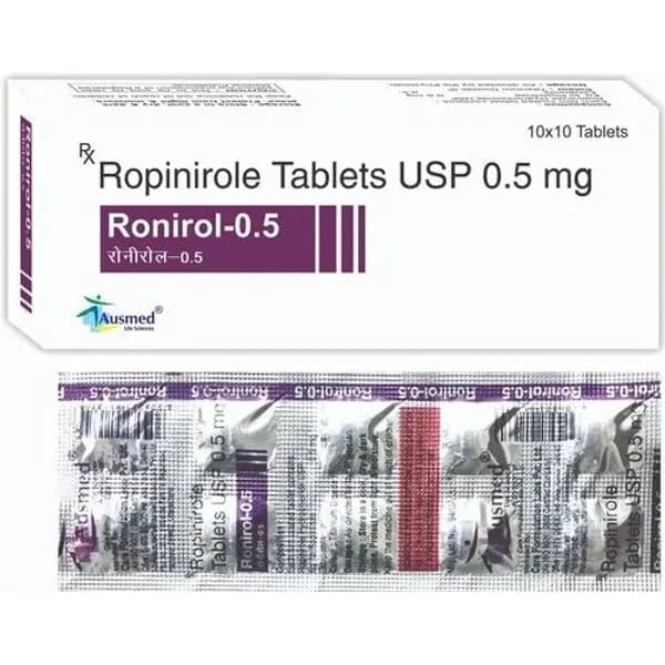 Ropinirole Hydrochloride USP 0.5mg 0.5mg — Buy Online from NexCure Health