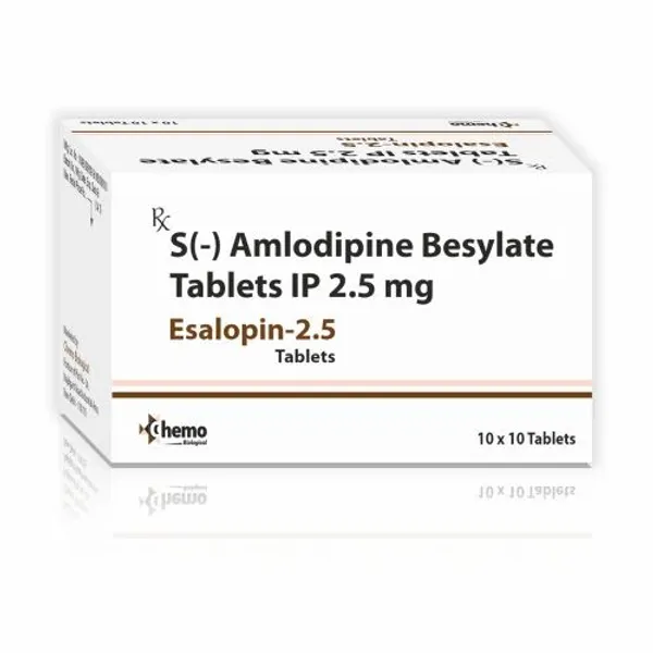 S Amlodipine Besylate Tablets 2.5 mg 2.5 mg — Buy Online from NexCure Health