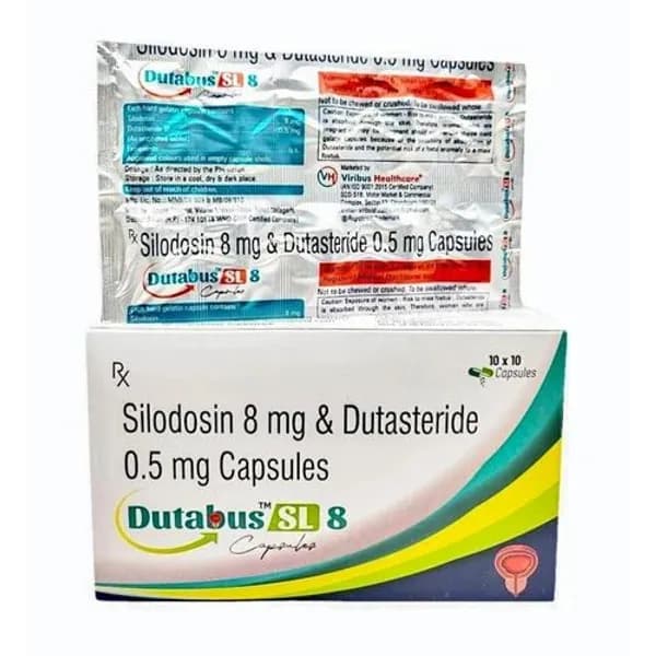 Silodosin 8mg & Dutasteride 0.5mg Capsules 8mg — Buy Online