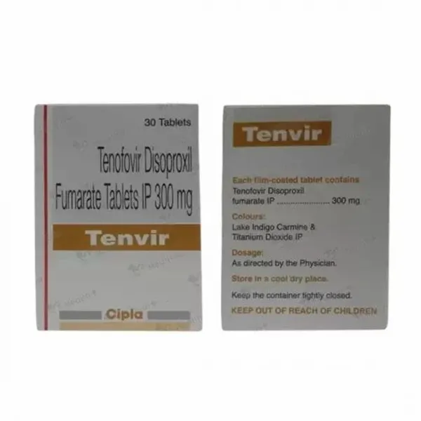 Tenvir Tenofovir 300mg Tablets 300mg — Buy Online from NexCure Health