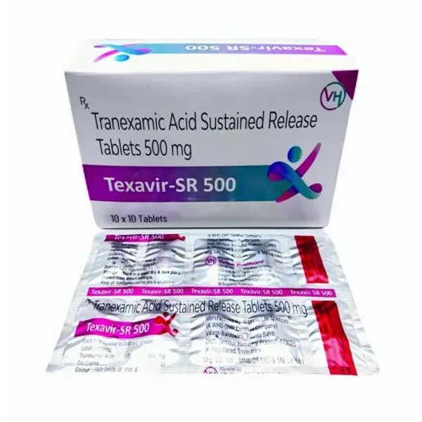Tranexamic acid 500mg Sustained release Tablet 500mg — Buy Online from NexCure Health