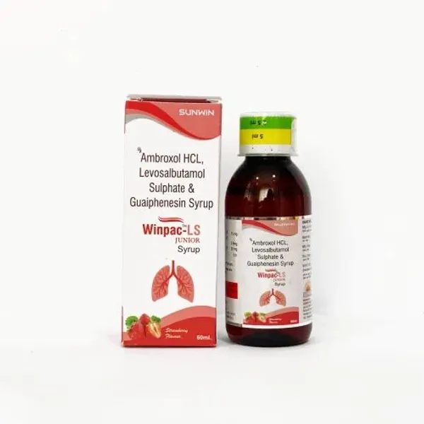 Winpac LS Junior Ambroxol HCL Levosalbutamol Sulphate Guaiphenesin Syrup — Buy Online from NexCure Health