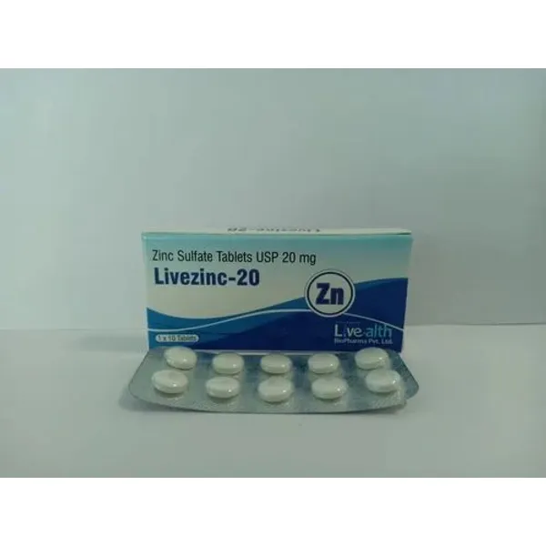 Zinc Sulphate 20mg Tablet 20mg — Buy Online from NexCure Health
